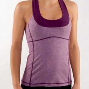 Lululemon Purple Scoop Neck Tank Top Size 8 Great Condition